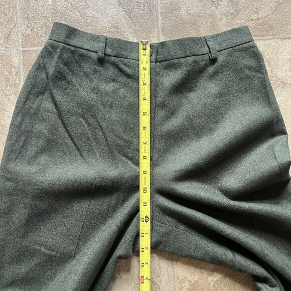 Vtg Lauren Ralph Lauren Wool Blend Pants 8 Green Formal Career Classic Old Money - Picture 5 of 6
